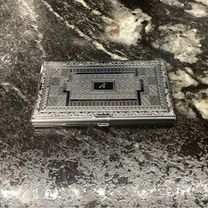 Elegant Silver Card Holder